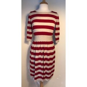 Amazing Red Stripe Phillip Lim Wool Dress